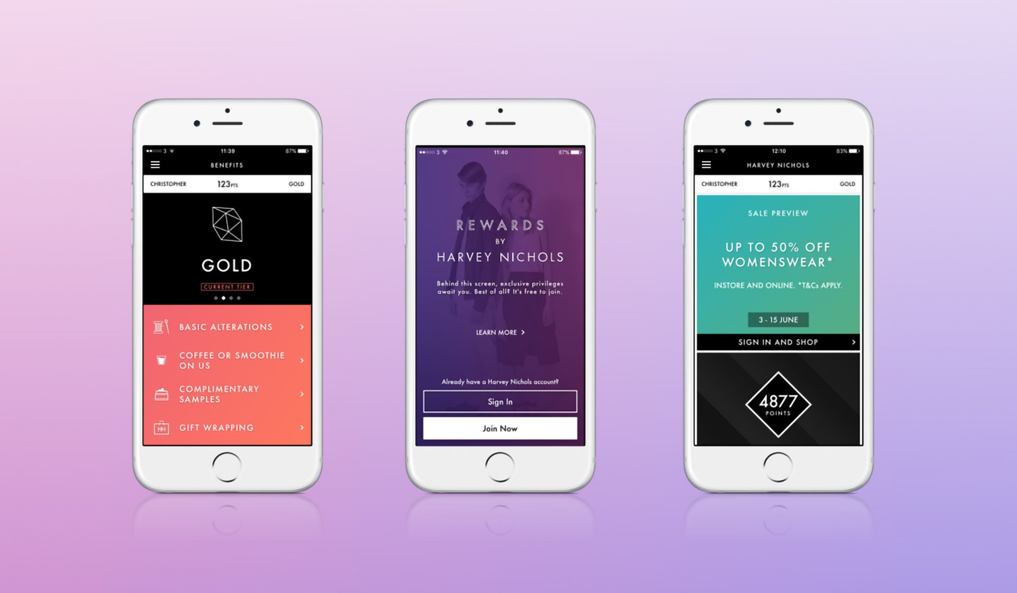 Screenshot of the app